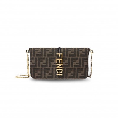 FENDI GRAPHY WALLET ON CHAIN (21*11*4cm) 